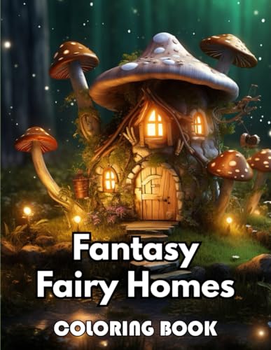 Stock image for Fantasy Fairy Homes Coloring Book: Beautiful and High-Quality Design To Relax and Enjoy for sale by California Books