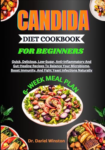 Immagine stock per CANDIDA DIET COOKBOOK FOR BEGINNERS: Quick, Delicious, Low-Sugar, Anti-Inflammatory And Gut-Healing Recipes To Balance Your Microbiome, Boost Immunity, And Fight Yeast Infections Naturally