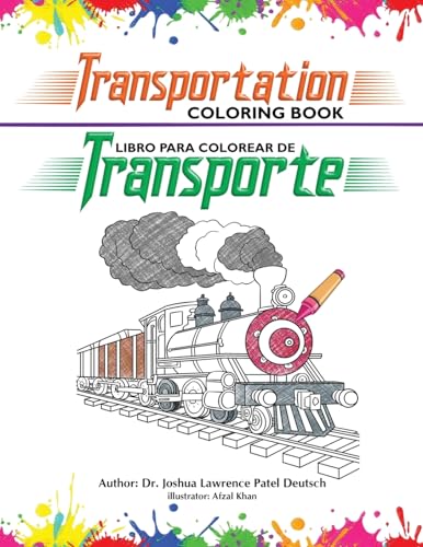 Stock image for Libro para colorear de transporte: Transportation coloring book (Spanish Edition) for sale by Ria Christie Collections