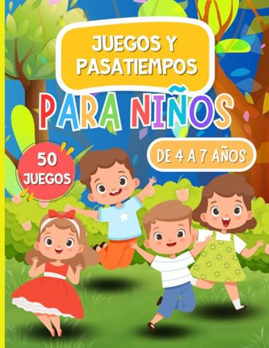 9798333047076: JUEGOS Y PASATIEMPOS PARA NIOS DE 4 A 7 AOS: 50 JUEGOS: En Color, Crucigramas, Laberintos, Lgica y Enigmas, unir puntos, sopa de letras, encontrar diferencias, y mucho ms! ( En Espaol)