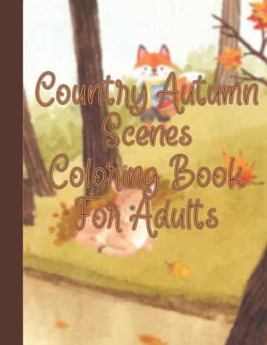 Imagen de archivo de Autumn Coloring Book for Adults (German Edition) a la venta por ALLBOOKS1