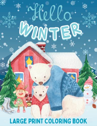 Beispielbild fr Christmas Coloring Book For Kids: Winter Coloring Book For Toddlers Featuring Cute Winter Scenes, Beautiful Reindeer, Penguins, Santa Claus, Snowman, Sloth, Stockings zum Verkauf von Goodwill