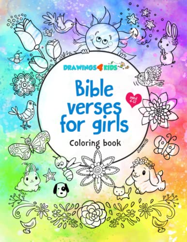 Imagen de archivo de Bible verses for Girls: Coloring Book a la venta por Ria Christie Collections