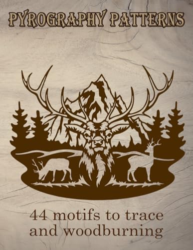 9798356263316: Pyrography patterns: numerous designs for tracing and woodburning, as desired from small to large projects.