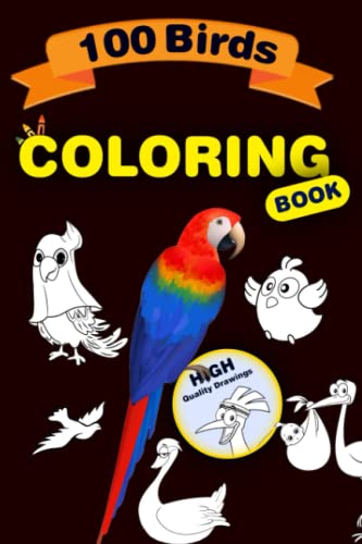 Beispielbild fr Birds Coloring Book For Kids 100 Birds In One Book zum Verkauf von Ria Christie Collections