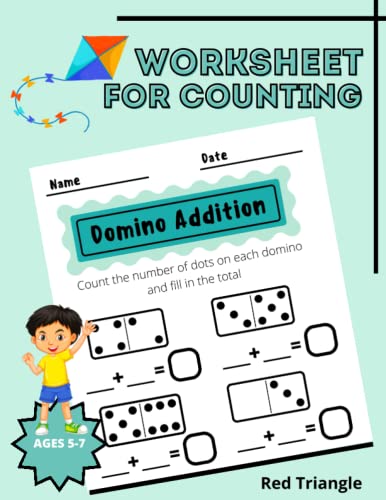9798360879985: Domino Addition Worksheet For Counting: math worksheets for kids ages 5-7, preschoolers, grade 1