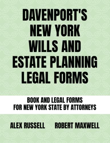 Stock image for Davenport's New York Wills And Estate Planning Legal Forms for sale by PBShop.store US