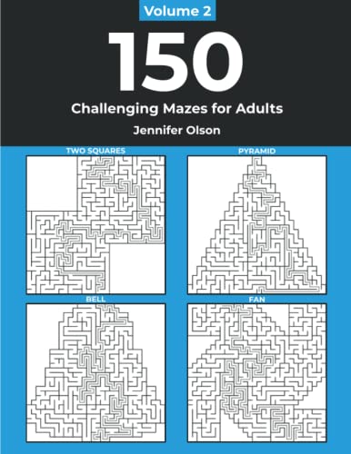 Stock image for 150 Challenging Mazes for Adults Vol. 2 for sale by PBShop.store US