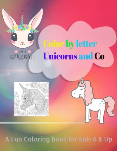 Stock image for Color By Letters Unicorns and Co for sale by PBShop.store US