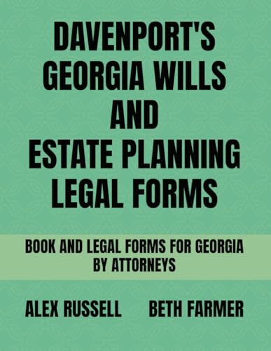 Stock image for Davenport's Georgia Wills And Estate Planning Legal Forms for sale by PBShop.store US