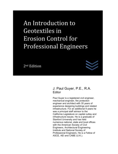 Stock image for An Introduction to Geotextiles in Erosion Control for Professional Engineers for sale by Chiron Media