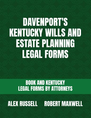 Stock image for Davenport's Kentucky Wills And Estate Planning Legal Forms for sale by PBShop.store US