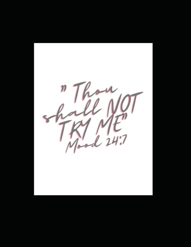 Imagen de archivo de Thou shall not try me coloring a la venta por PBShop.store US