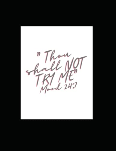 Stock image for Thou shall not try me coloring for sale by PBShop.store US