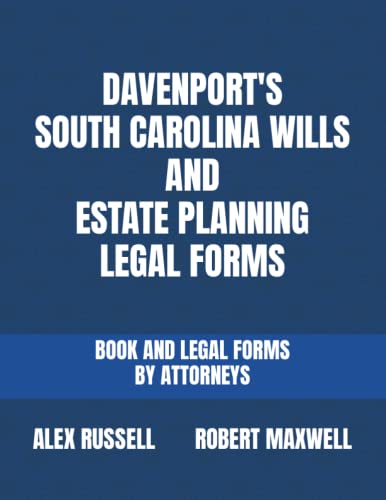 Stock image for Davenport's South Carolina Wills And Estate Planning Legal Forms for sale by PBShop.store US