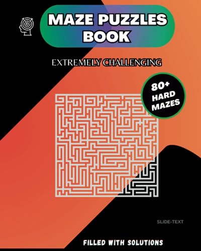 Stock image for Maze Puzzles Book for Adults and Teens with Solutions for sale by PBShop.store US