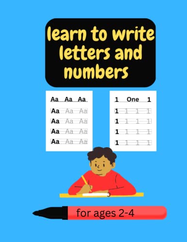 Image d'archives pour Learn to write letters and numbers mis en vente par Ria Christie Collections