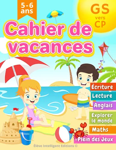 Image d'archives pour Cahier de Vacances GS vers CP: 100 Activits Simples et Ludiques tels que l?criture, Lecture, Maths avec plein des Jeux pour les Enfants en Maternelle Grande Section vers le CP mis en vente par Buchpark