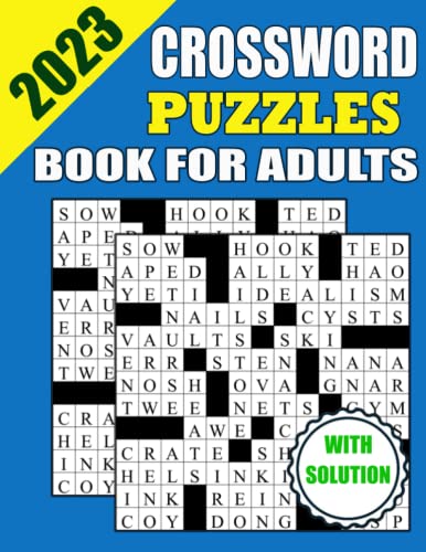 Stock image for 2023 Crossword Puzzles Book For Adults With Solution: Easy Medium Crossword Puzzle Book For Senior for sale by GreatBookPrices