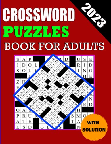 Beispielbild fr 2023 Crossword Puzzles Book For Adults With Solution zum Verkauf von GreatBookPrices