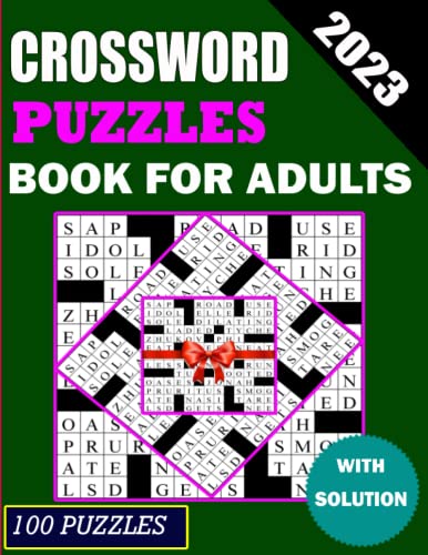 Stock image for 2023 Crossword Puzzes Book For Adults With Solution for sale by PBShop.store US