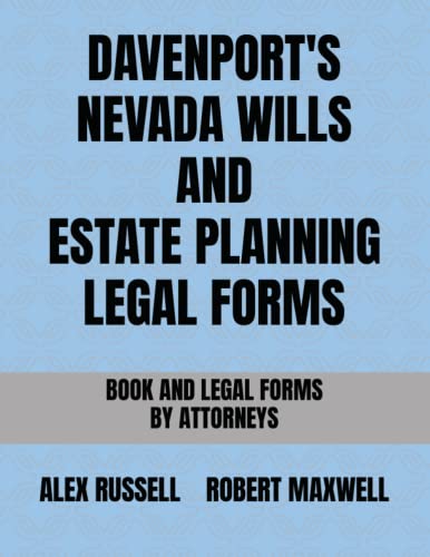 Stock image for Davenport's Nevada Wills And Estate Planning Legal Forms for sale by PBShop.store US