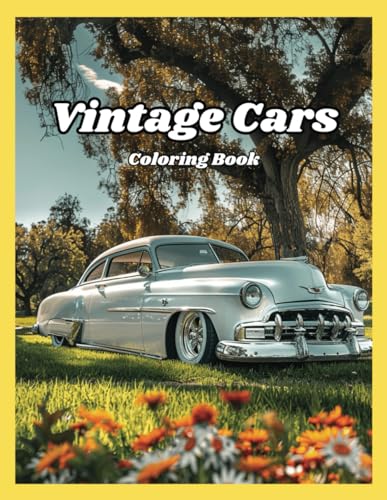9798392775026: Vintage Cars Coloring Book: 15 American Classic Cars (Blast Off Books)