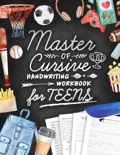 Immagine dell'editore per Master of Cursive Handwriting Workbook for Teens: Script Writing Practice Book for Beginners with Jokes, Riddles and Inspirational Quotes for Boys venduto da AwesomeBooks