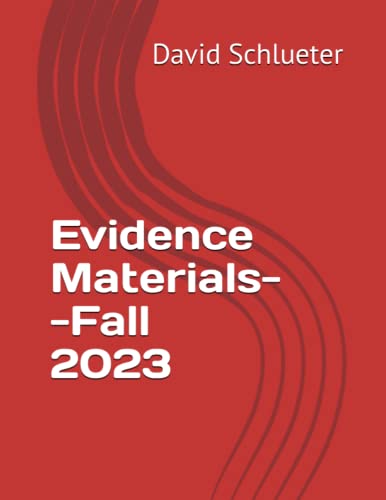 Beispielbild fr Evidence Materials--Fall 2023 zum Verkauf von Decluttr