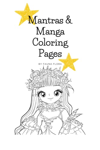 Imagen de archivo de Manga Coloring Book: with Mantras a la venta por California Books