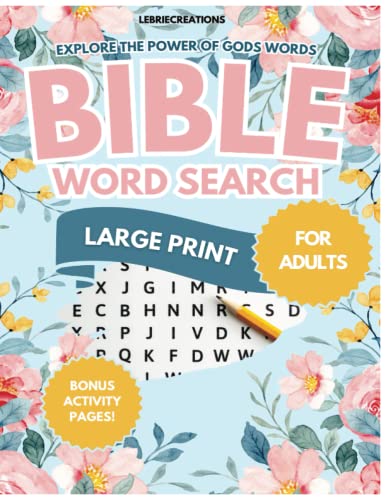 Beispielbild fr Bible Word Search: Large Print For Adults zum Verkauf von Better World Books