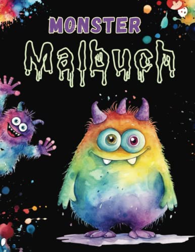 Imagen de archivo de Das lustige Monster Malbuch fr Kinder: fr Kinder von 4-10 Jahren, 32 kleine freundliche Monster zum Ausmalen a la venta por Buchpark