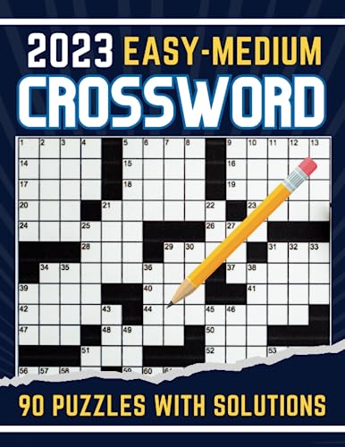 Stock image for 2023 Easy Medium Crossword Puzzles Book For Adults: Crossword Puzzles With Solutions, Large Print Crossword Puzzles Book for Seniors for sale by Big River Books