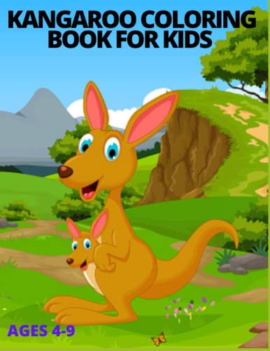9798414726760: Kangaroo Fun Kids Coloring Book: Kangaroo Coloring Book for Children of All Ages. Yellow Diamond Design with Black White Pages for Mindfulness and Relaxation
