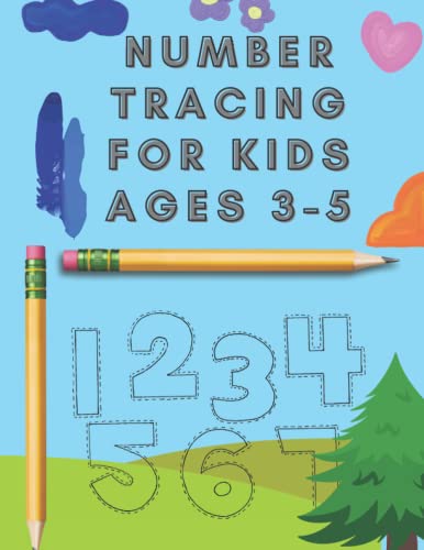 Stock image for Number Tracing For Kids Ages 3-5: Tracing Numbers 1-20 For Kindergarten And Preschool ; Tracing Numbers For Girls Ages 3-5 ; Tracing Letters And Numbers For Under 6 Year Olds Educational ; Number Trac for sale by Ria Christie Collections