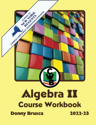 Stock image for Algebra II Course Workbook: 2022-23 Edition for sale by Decluttr