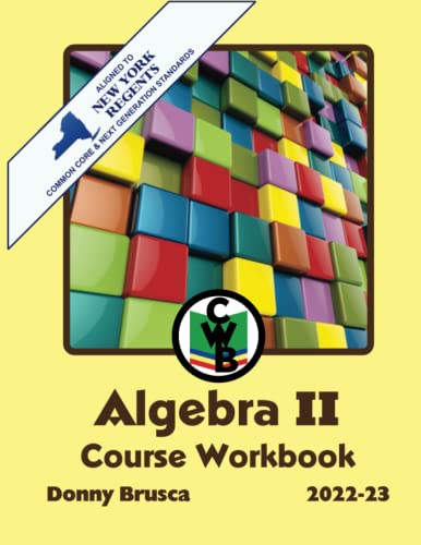 9798416871468: Algebra II Course Workbook: 2022-23 Edition