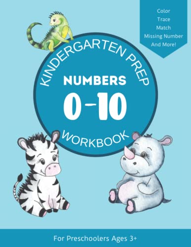 Stock image for Kindergarten Prep Workbook: Number Tracing And Activity Book For Preschoolers - Numbers 1-10 for sale by Ria Christie Collections