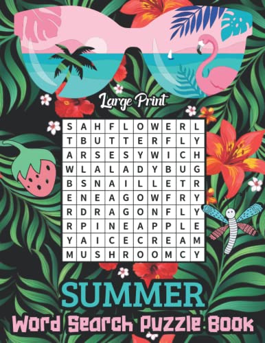 Stock image for Summer Word Search Large Print Puzzle Book for sale by GreatBookPrices