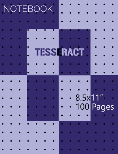 9798423394325: TESSERACT NOTEBOOK: A 100 pages paperback patterned notebook - 8.5x11" - lined journal