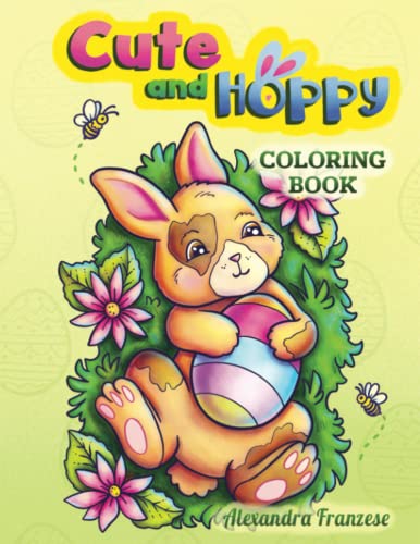 9798424329005: Cute and Hoppy: Adorable Easter Themed Coloring Book, Easy Spring Time Activities for Any Age