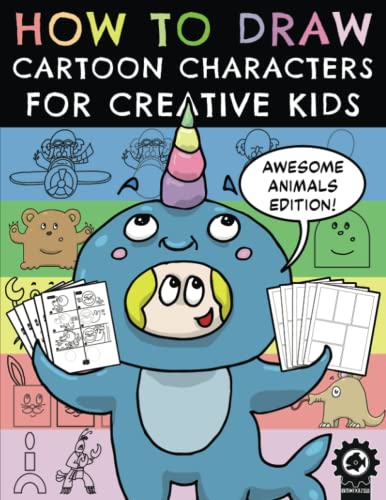 Beispielbild fr How To Draw Cartoon Characters For Creative Kids: Awesome Animals Edition zum Verkauf von AwesomeBooks