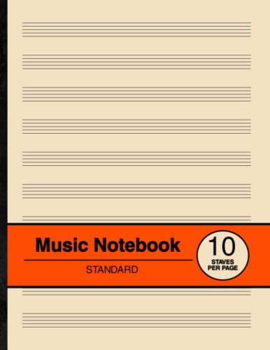9798427024259: Music Notebook Standard: Blank Sheet Music Manuscript Paper | 10 Staves Per Page | For Musicians, Composers and Songwriters