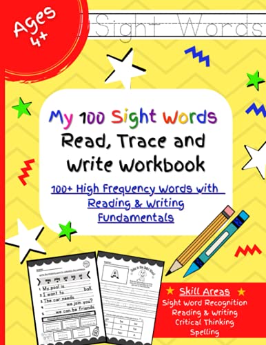 Beispielbild fr My 100 sight words read, trace and write workbook- 100+ High Frequency words with reading & writing fundamentals zum Verkauf von Ria Christie Collections