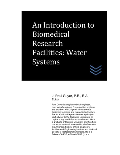 Stock image for An Introduction to Biomedical Research Facilities: Water Systems (Hospital and Medical Clinic Design and Engineering) for sale by Ria Christie Collections