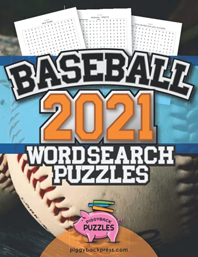 9798459596212: Word Search Puzzles for the 2021 Major League Baseball Season and Beyond: For the Ultimate Baseball Fan!