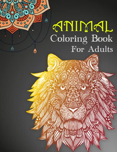 Beispielbild fr Animal coloring book for adults (Mandela): 100 pages zum Verkauf von Big River Books