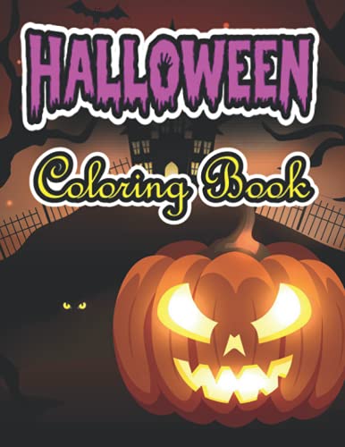 Stock image for Halloween Coloring Book: New and Expanded Edition, 50 Unique Designs, Jack-o-Lanterns, Witches, Haunted Houses, and More for sale by Chiron Media