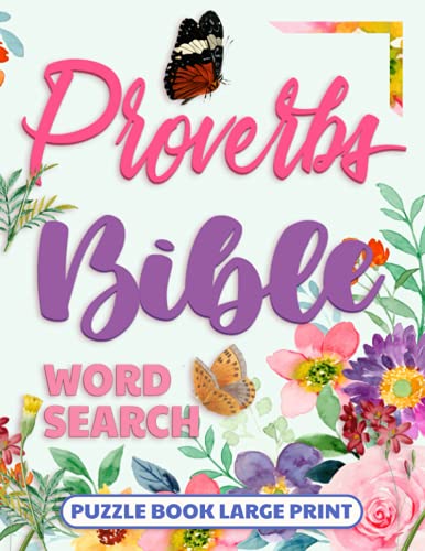 Imagen de archivo de Bible Word Search Puzzle Book Large Print: Proverbs a la venta por Idaho Youth Ranch Books
