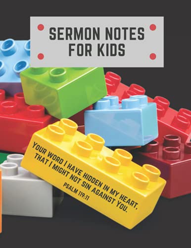 Stock image for Sermon Notes Journal For Kids, Journal/Notebook With 120 Pages For Taking Notes During Church: Perfect For Kids, Boys, Girls, Tweens, Teens, Youth for sale by Red's Corner LLC